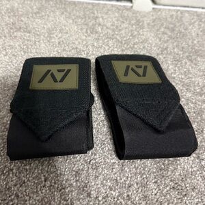 A7 Black and Olive Wrist Wraps